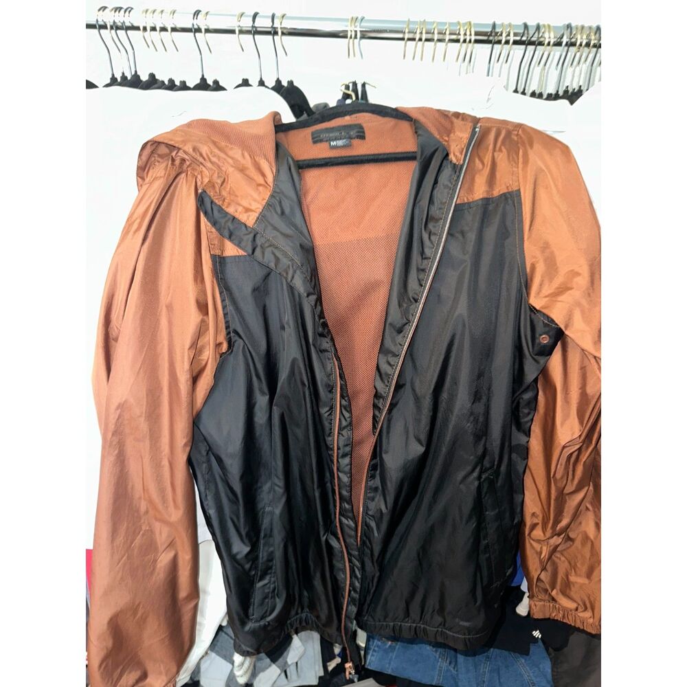 Brown Black Men's M Windbreaker Jacket Medium O'Neill Lightweight Wind Coat
